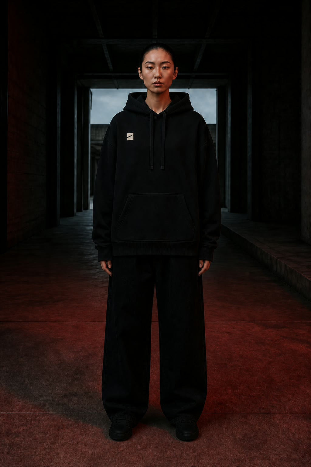 BERLIN BOUNCER - Organic Oversize Hoodie · genaue Vorderansicht