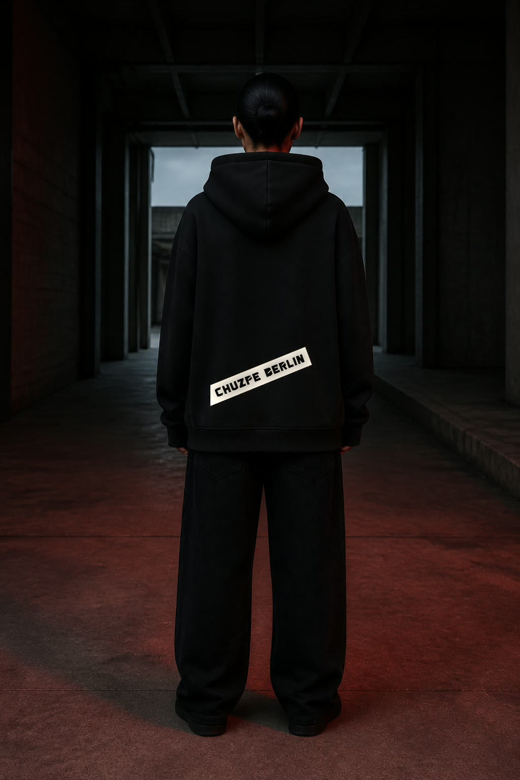 BASIC ED1 - Organic Oversize Hoodie · genaue Rückansicht