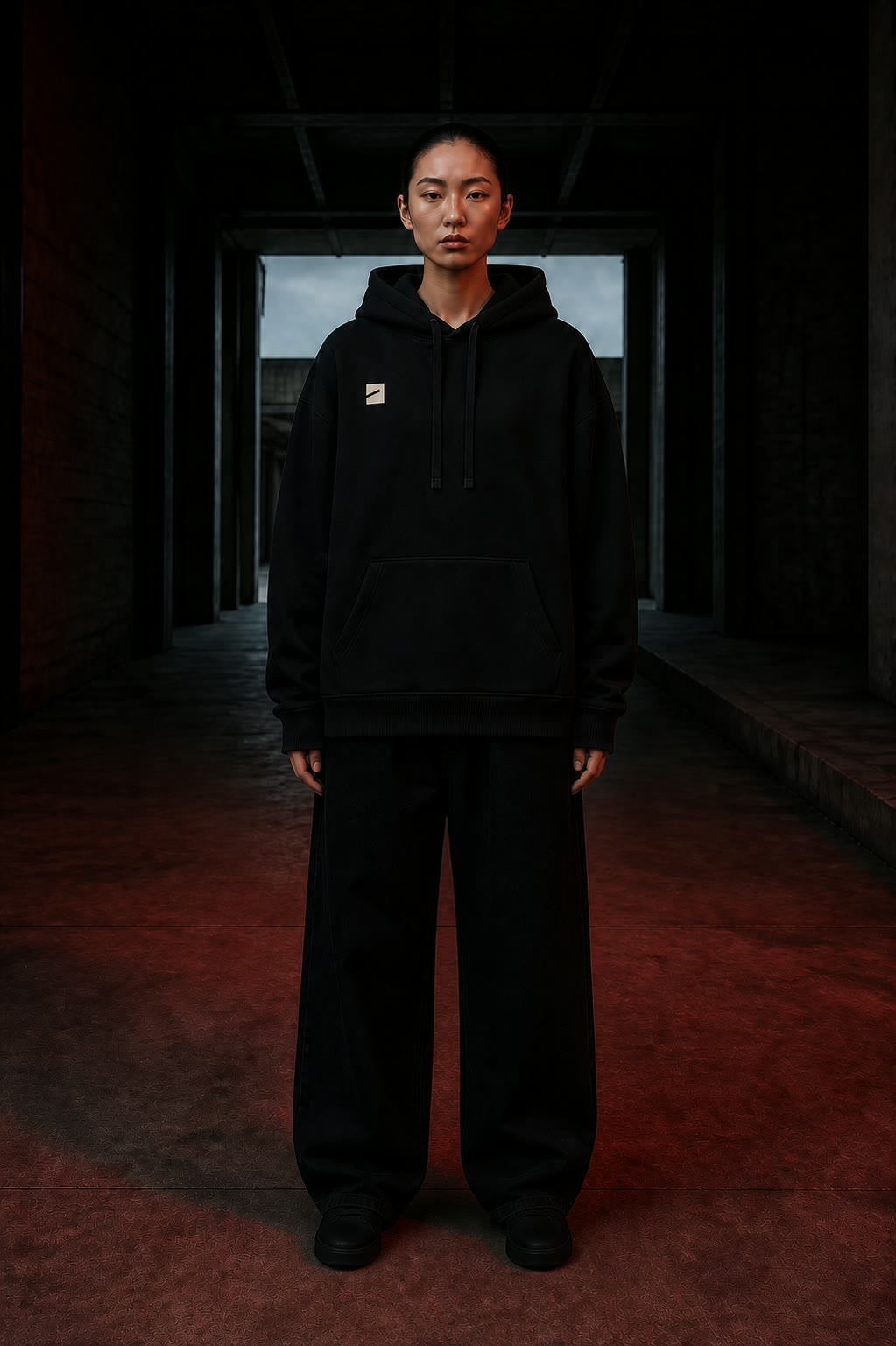 BERLIN BOUNCER - Organic Oversize Hoodie · VORN / FORM