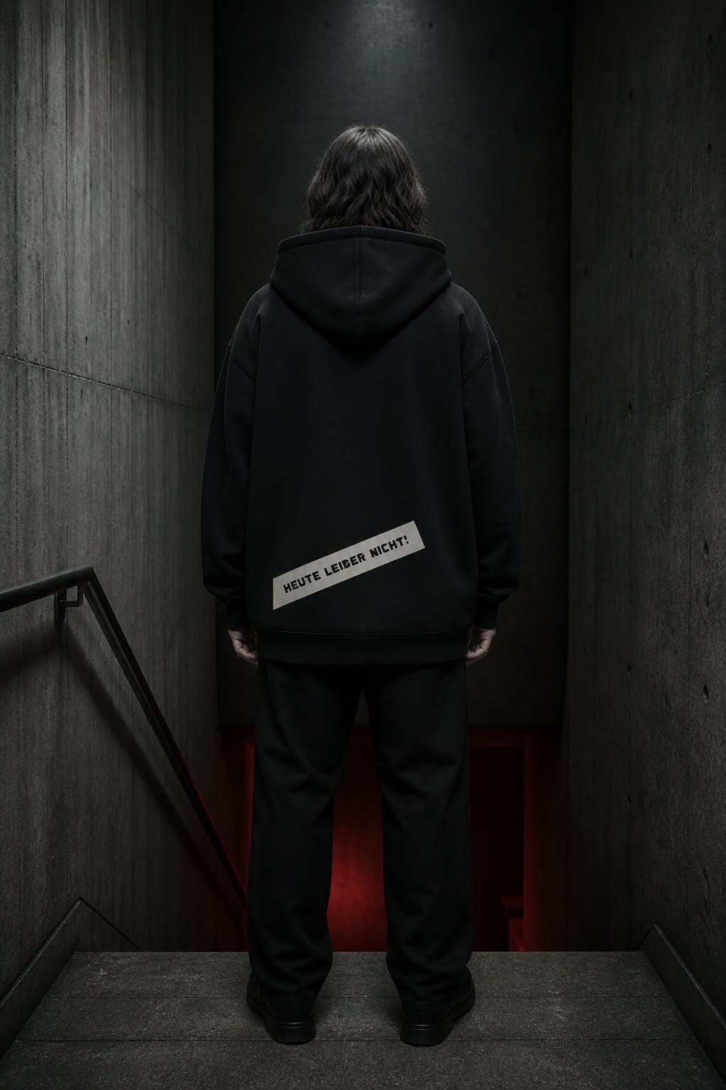 BERLIN BOUNCER - Organic Oversize Hoodie · HINTEN / ANTWORT